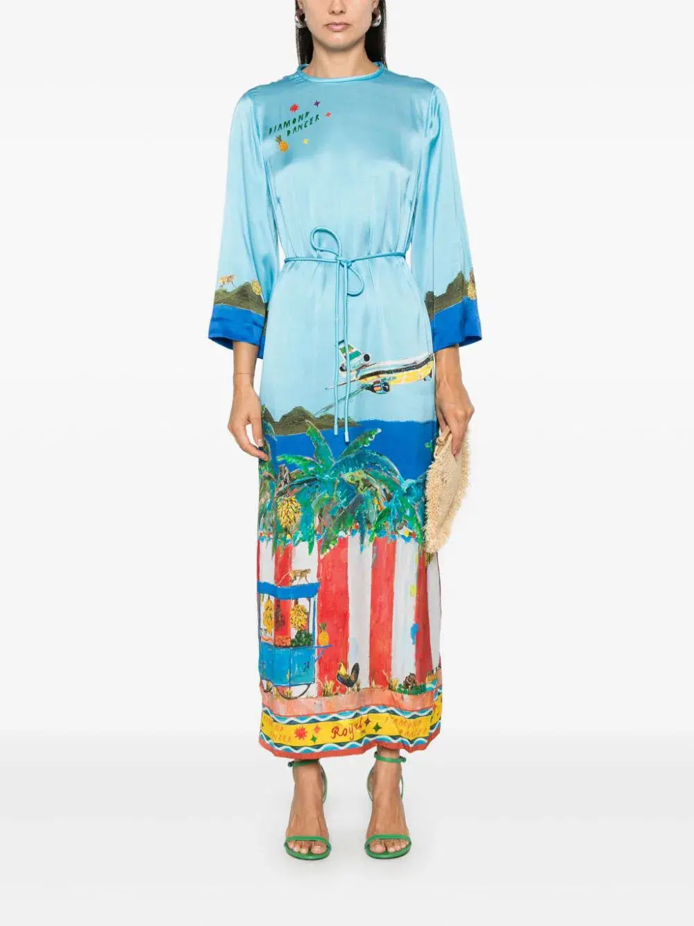 Alemais All Aboard Midi Dress Multi Size 8 - Image 2