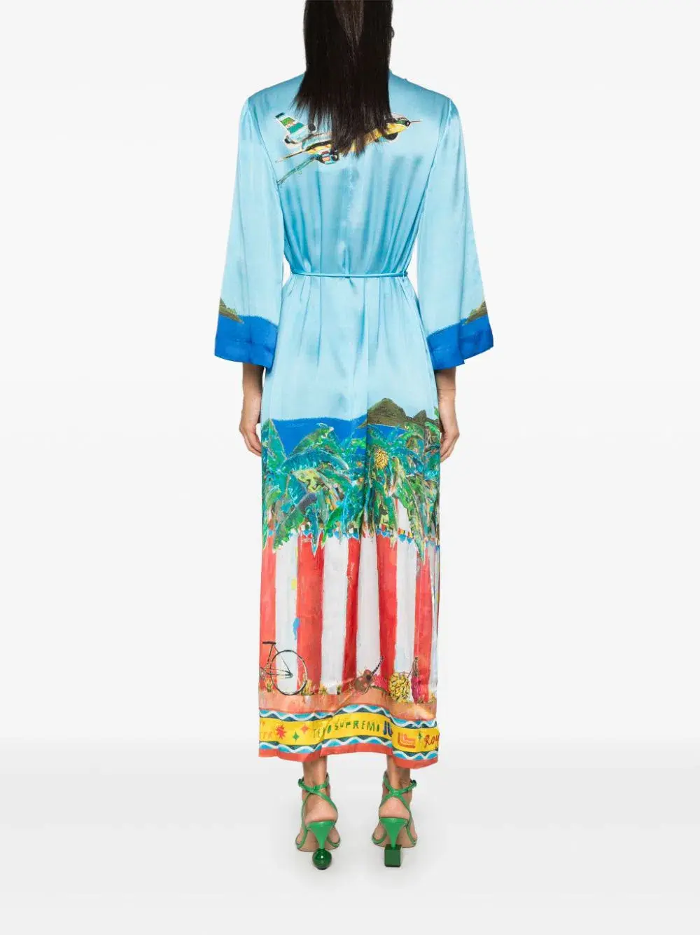 Alemais All Aboard Midi Dress Multi Size 8 - Image 3