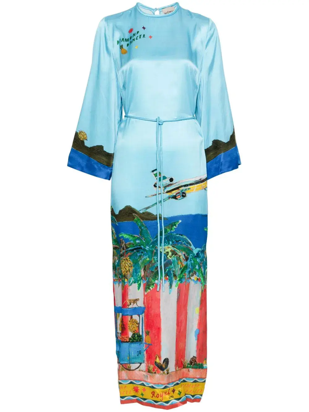Alemais All Aboard Midi Dress Multi Size 10 - Image 4