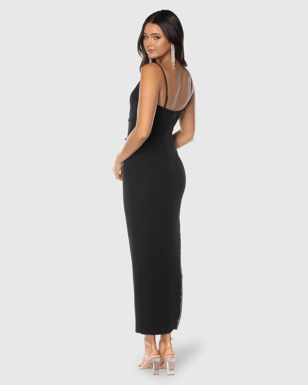 Azzurielle Evelina Midi Dress Black Size 12 - Image 3