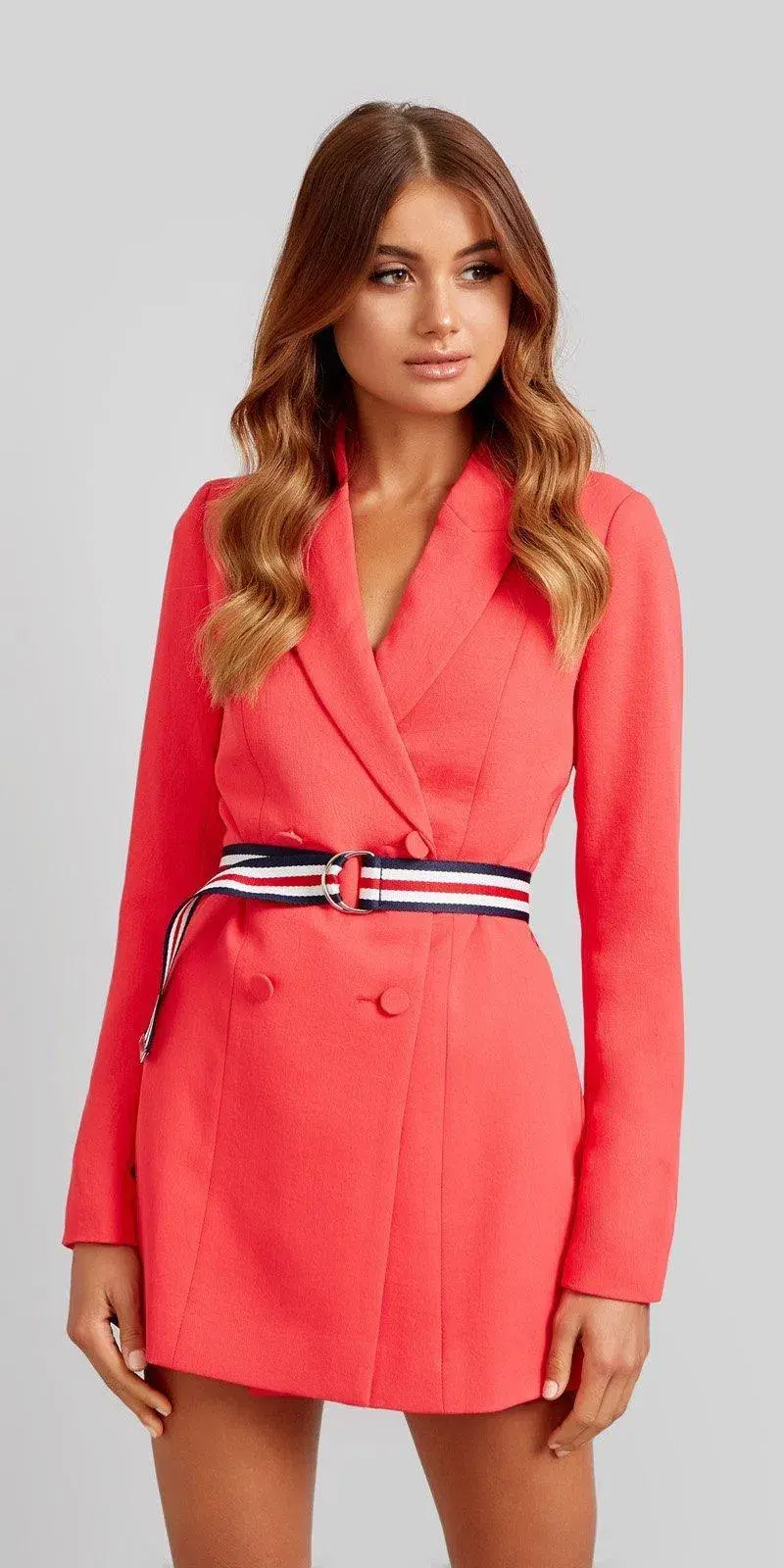 Kookai Ribbon Playsuit Melon Size 6 - Image 2