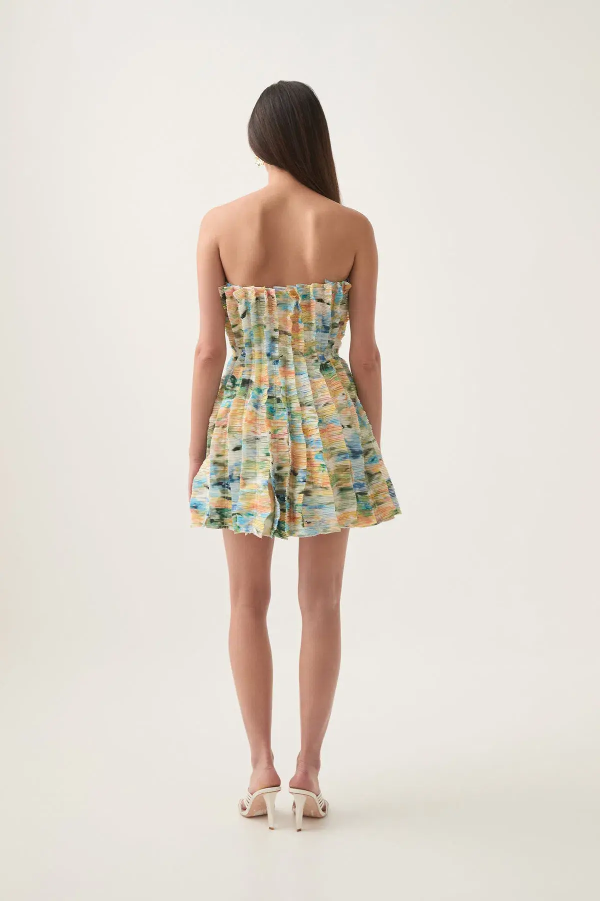 Aje Hybrid Sleeveless Mini Dress Floral Haze Size 16 - Image 3
