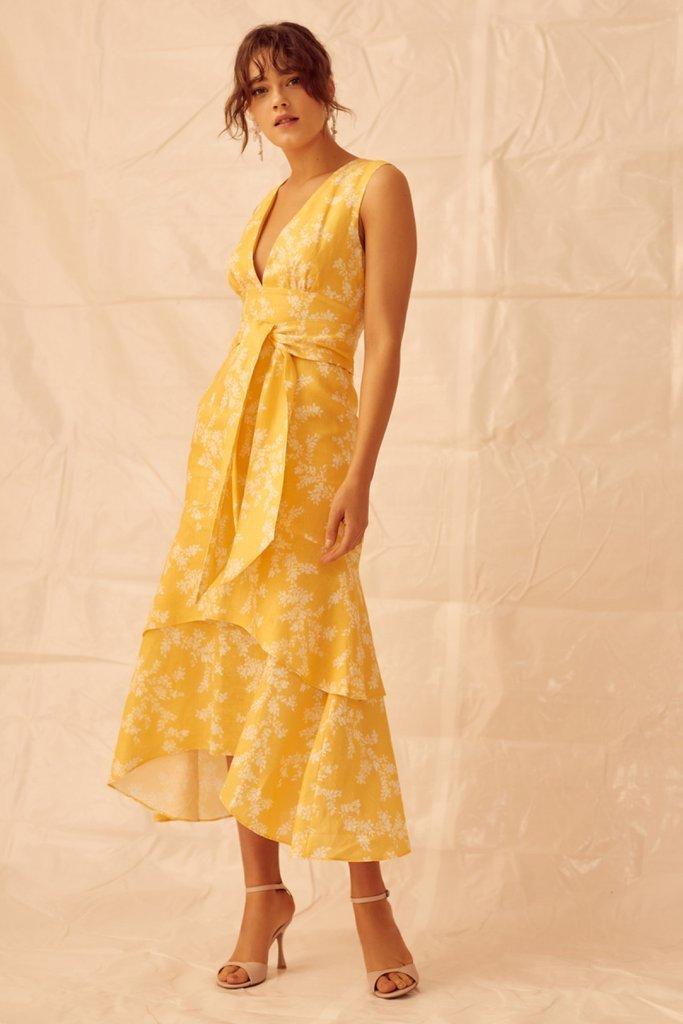 Keepsake The Label Fallen Dress in Golden  - Image 1