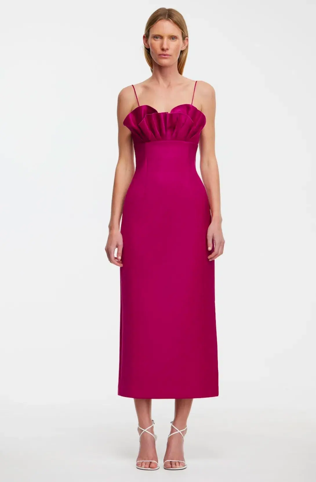 Acler Mahina Midi Dress Plum Size 8 - Image 5