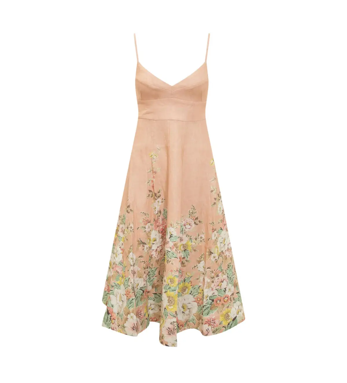 Zimmermann Matchmaker Picnic Dress in Buff & Coral Floral Size 3 / AU 14 - Image 7
