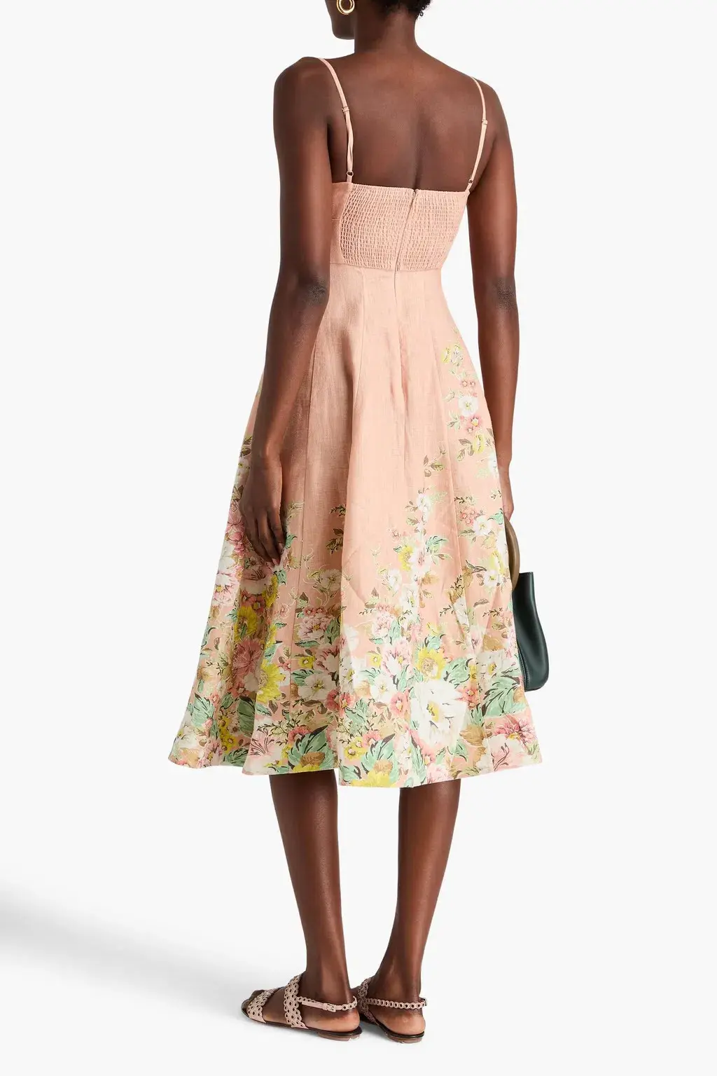Zimmermann Matchmaker Picnic Dress in Buff & Coral Floral Size 3 / AU 14 - Image 3