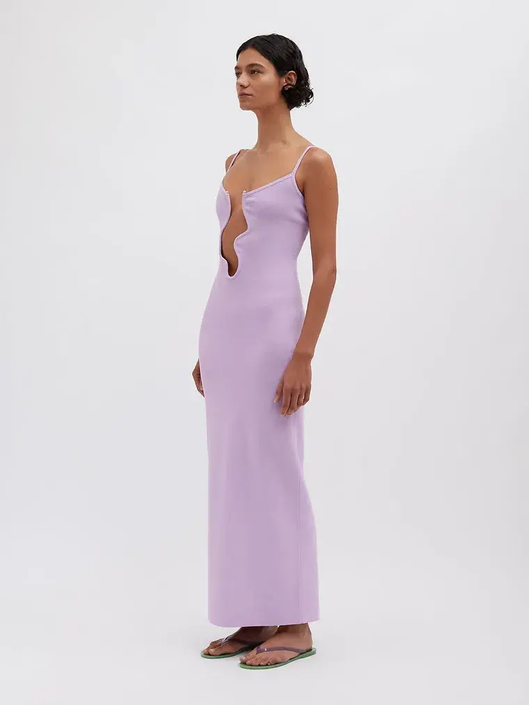 Christopher Esber Salacia Wire Column Dress Pink Size 8  - Image 3