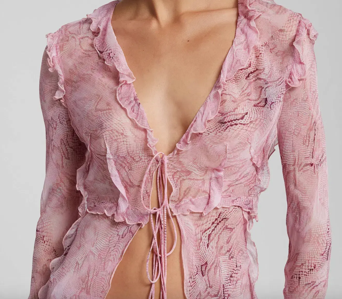 RAT & BOA COBRA BLOUSE AND SKIRT SET PINK SIZE XS - Image 2