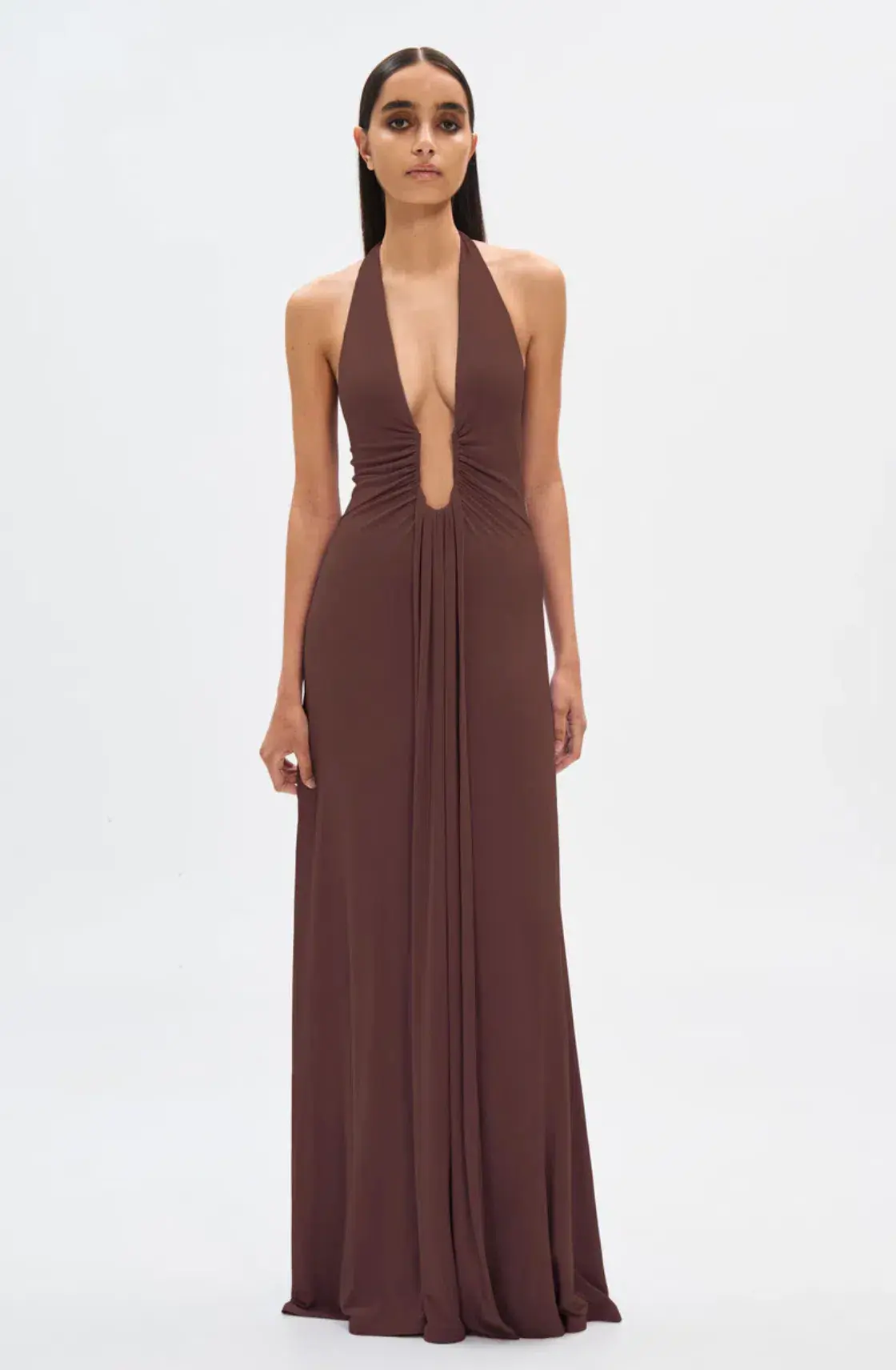 Misha Jennifer Cupro Maxi Dress Cedar Size 8/S - Image 1