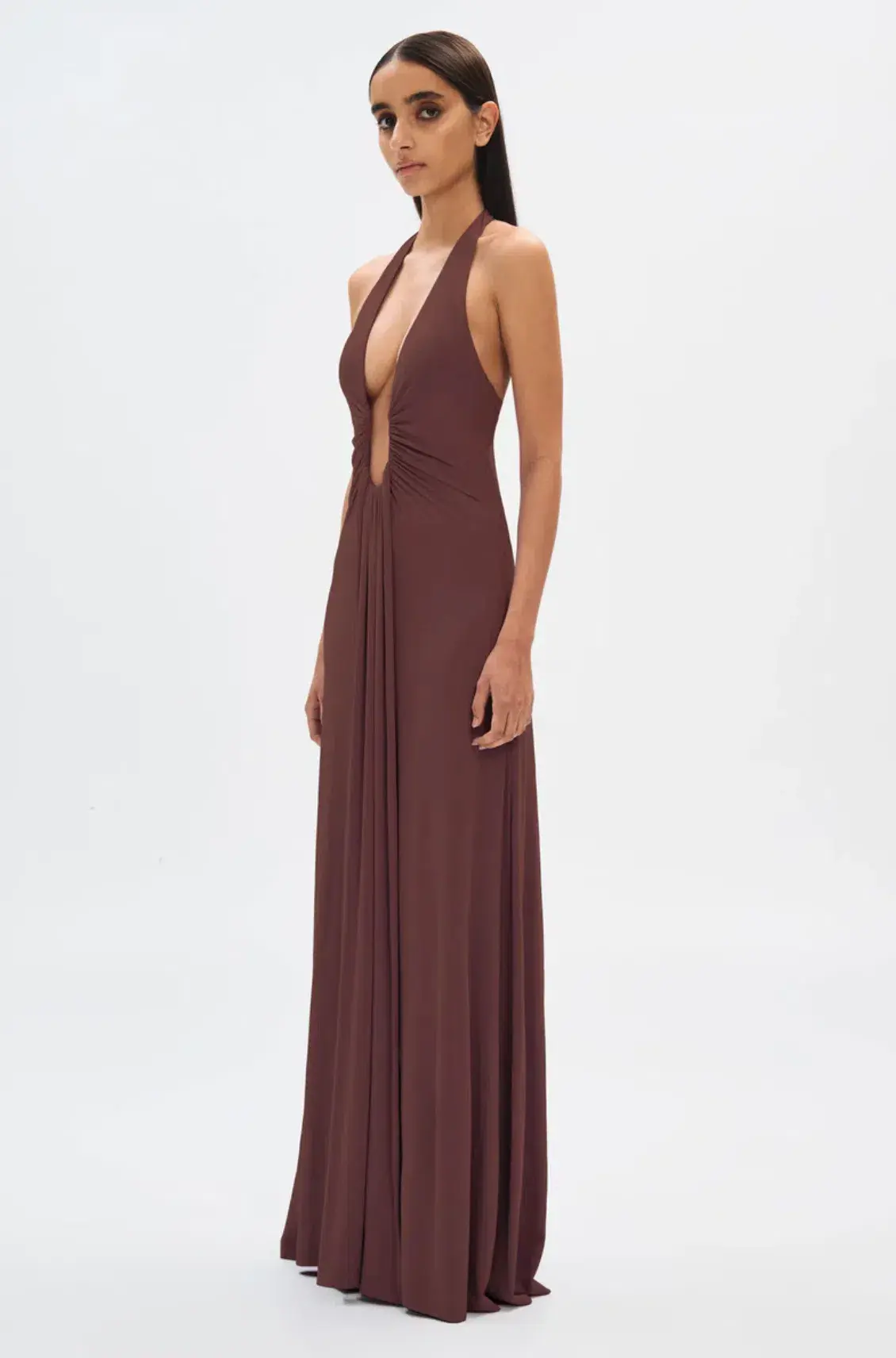 Misha Jennifer Cupro Maxi Dress Cedar Size 8/S - Image 2