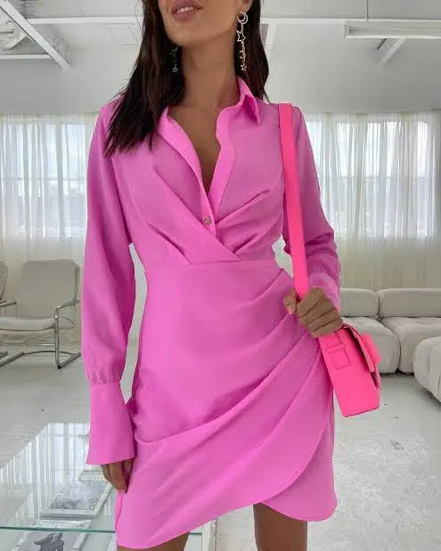 Sheike Malibu Mini Dress Pink Size AU 6 - Image 3