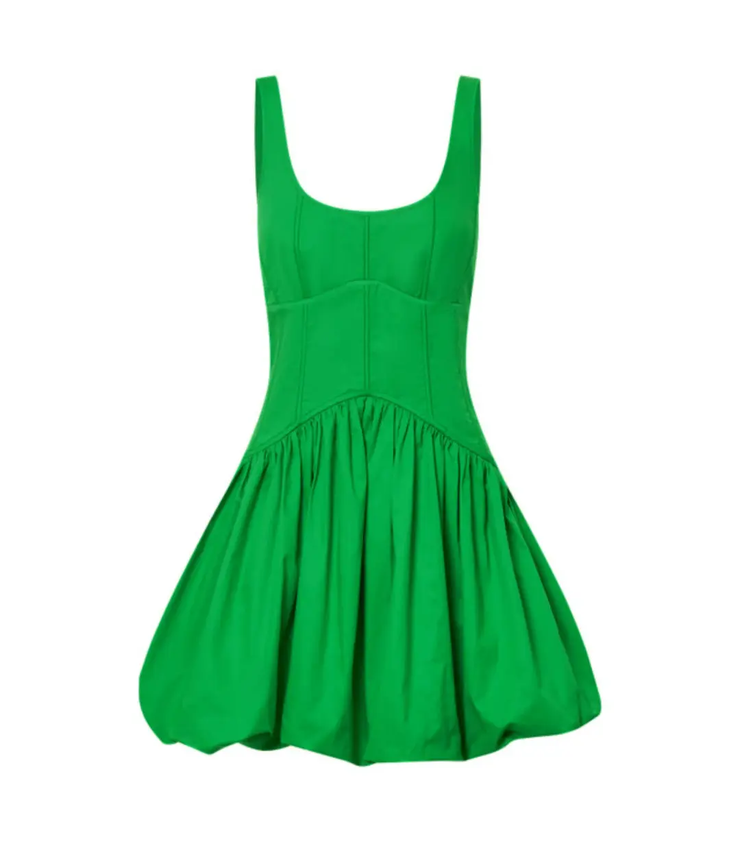 Oroton Short Tie Back Dress in Jewel Green Size AU 14 for rent on The Volte - main image