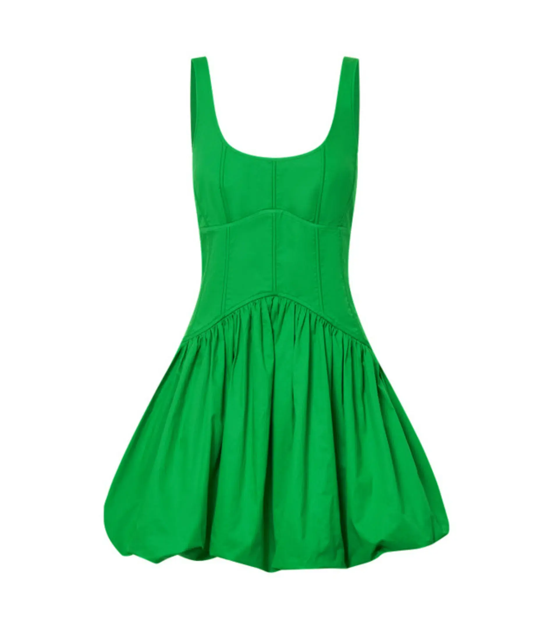 Oroton Short Tie Back Dress in Jewel Green Size AU 14 - Image 7