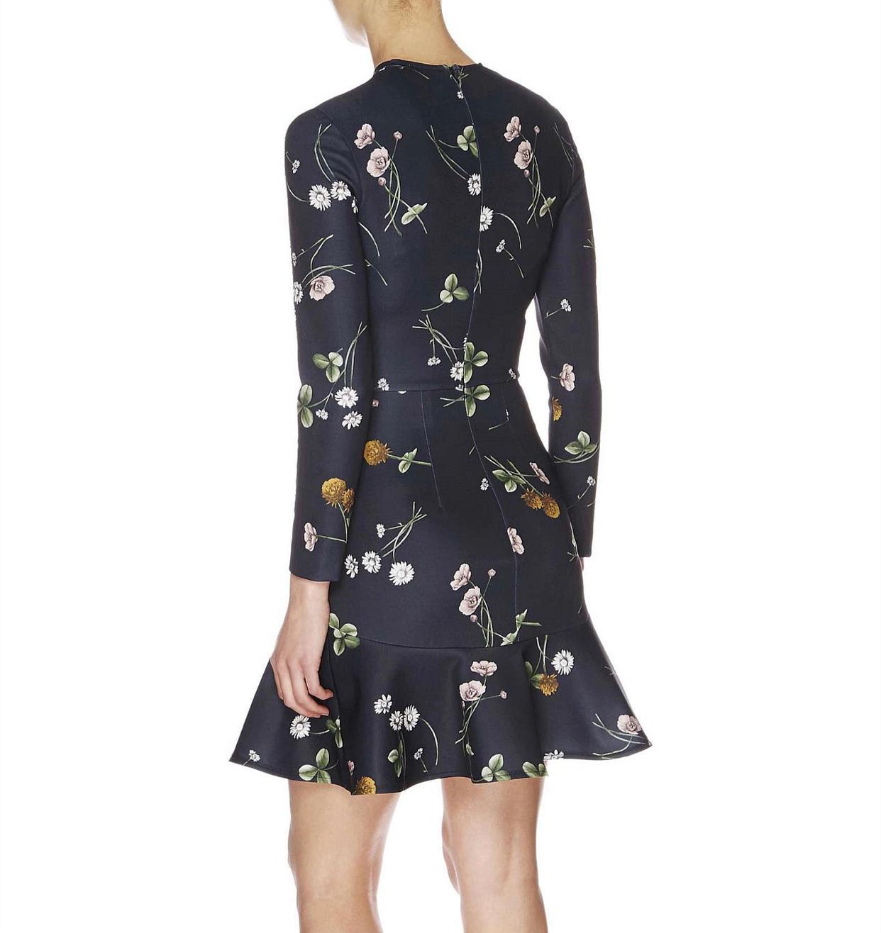 Lover Elder flower Scuba Dress Black Size 14 - Image 3