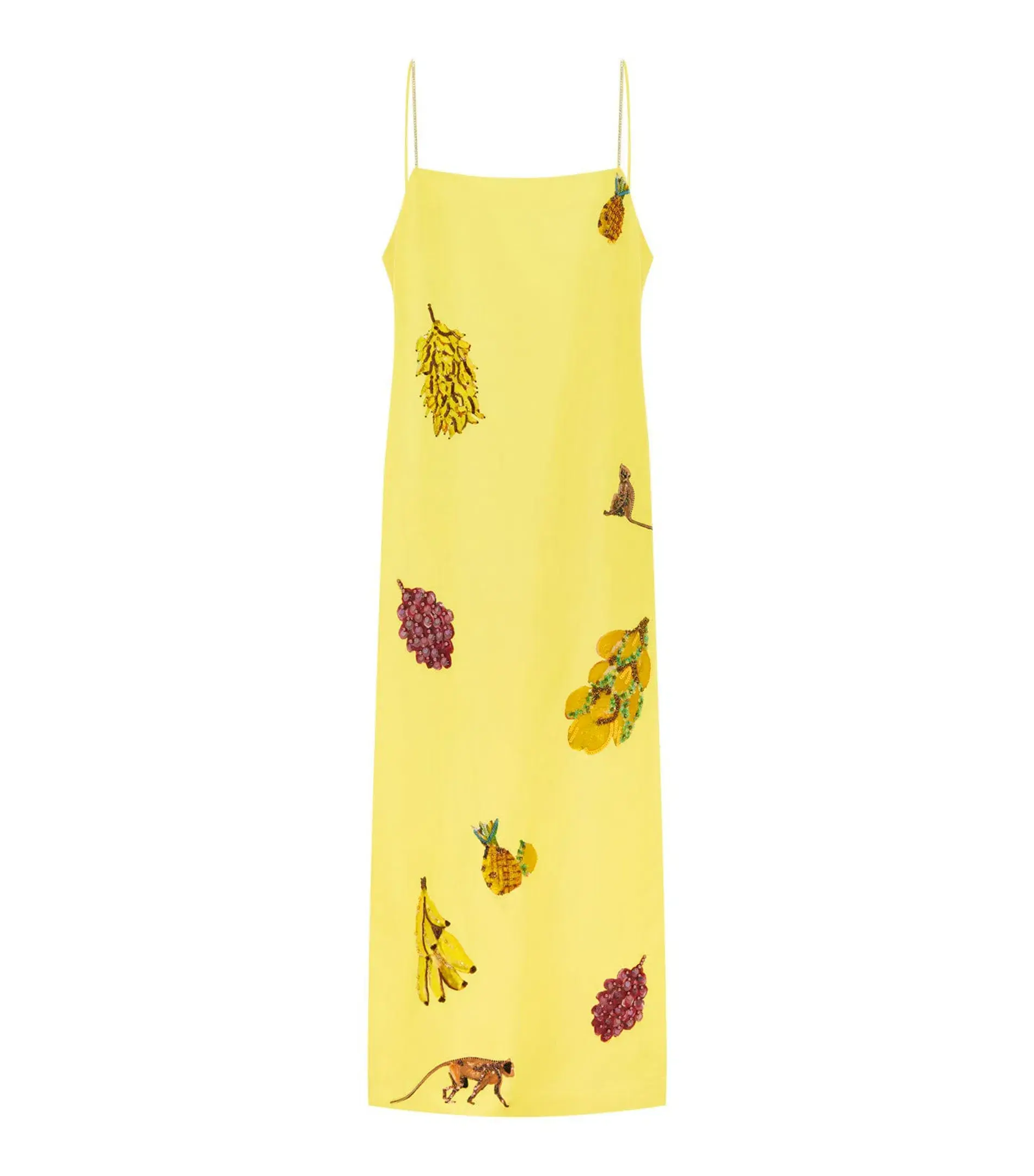 Alemais Diamond Dancer Midi Dress Yellow Size AU 10  - Image 3