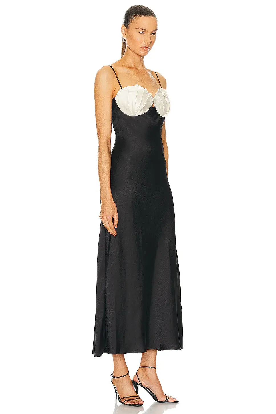 Rachel Gilbert Ryder Midi Dress Black/Ivory Size 1 / AU 8 - Image 2