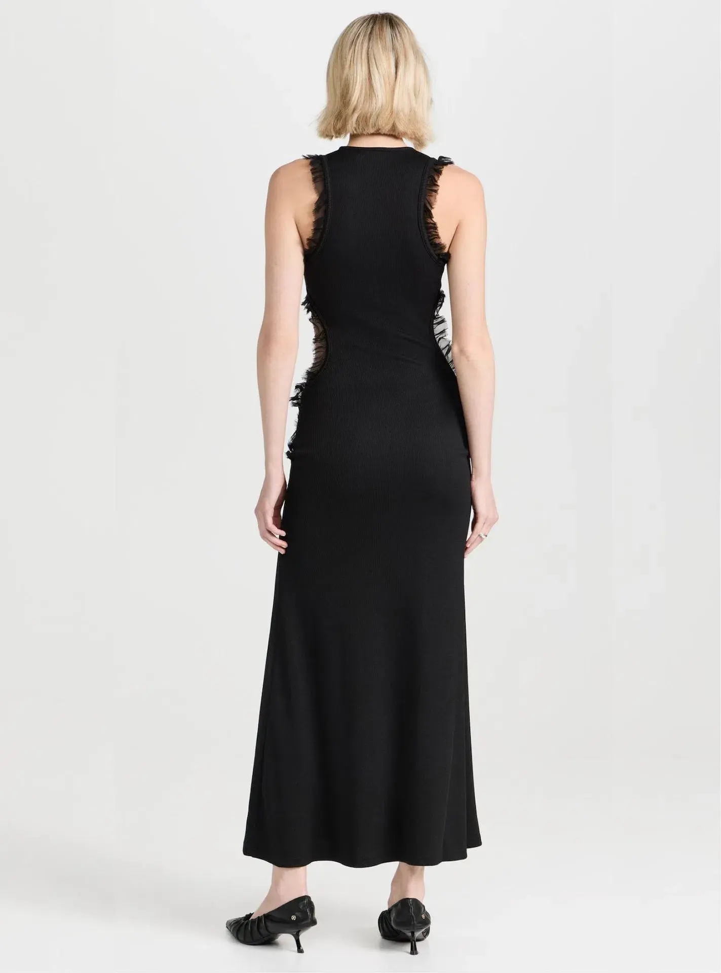 Christopher Esber Carina Plunge Dress Black Size 10 - Image 3