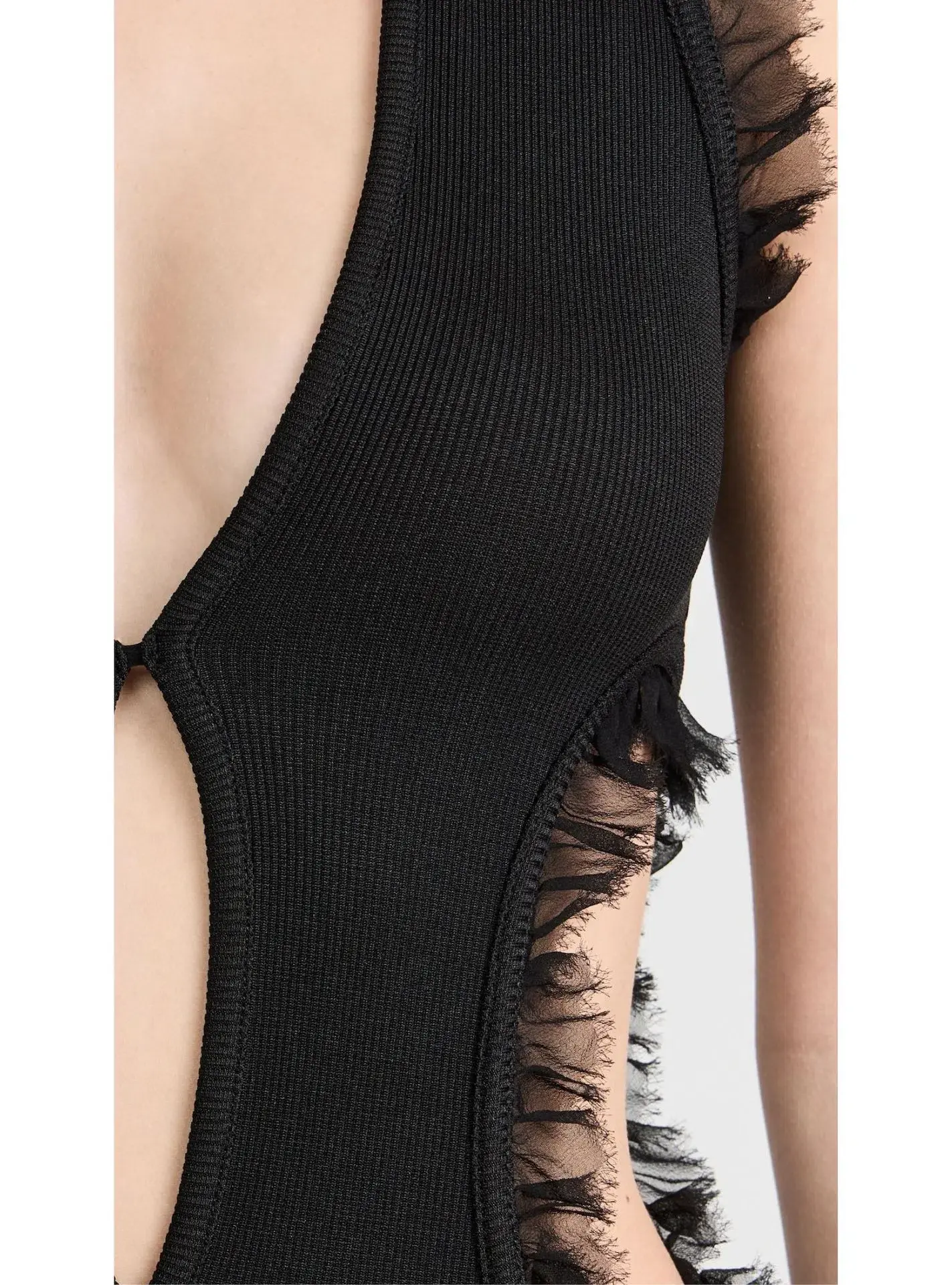 Christopher Esber Carina Plunge Dress Black Size 10 - Image 4
