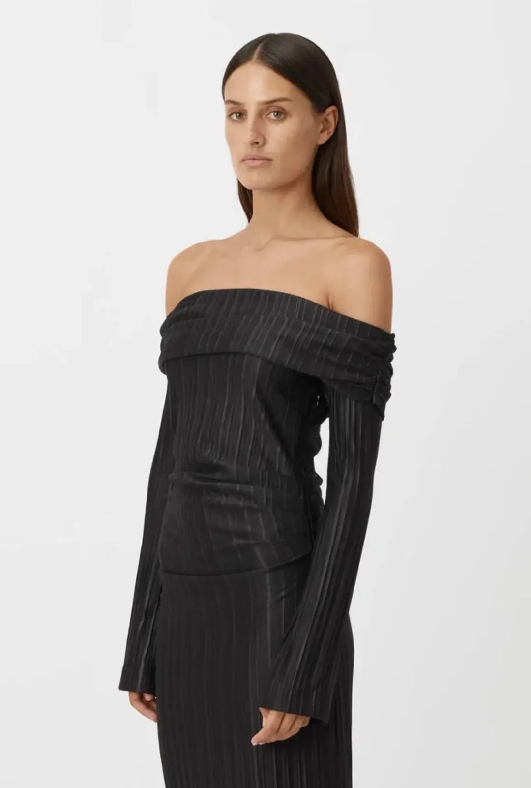 Camilla and Marc Shaw Midi Dress Black Size 12 for rent on The Volte - main image