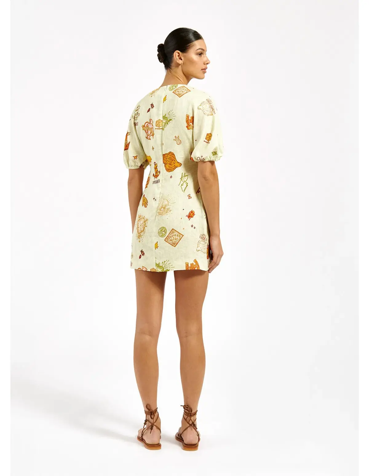 Roame Oasis Mini Dress Print Size 10 - Image 3