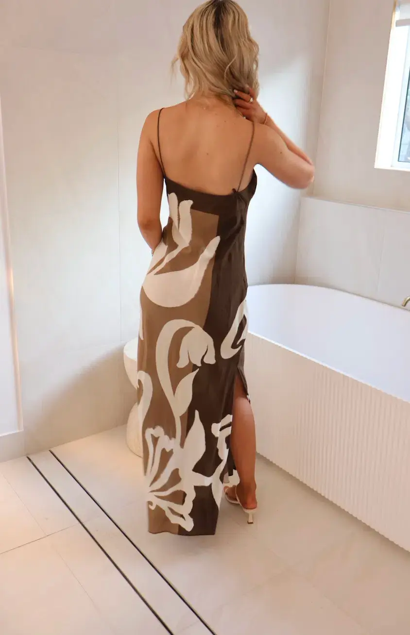 Sir the Label Portia Slip Dress Chocolate Sorrento Size 2 / AU 10 - Image 8
