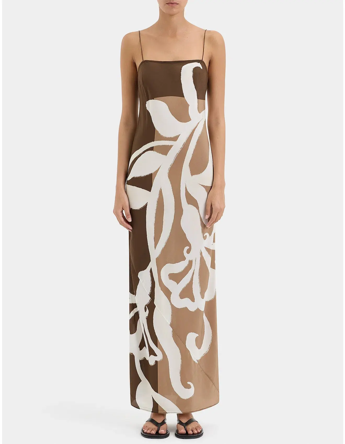 Sir the Label Portia Slip Dress Chocolate Sorrento Size 2 / AU 10 - Image 1