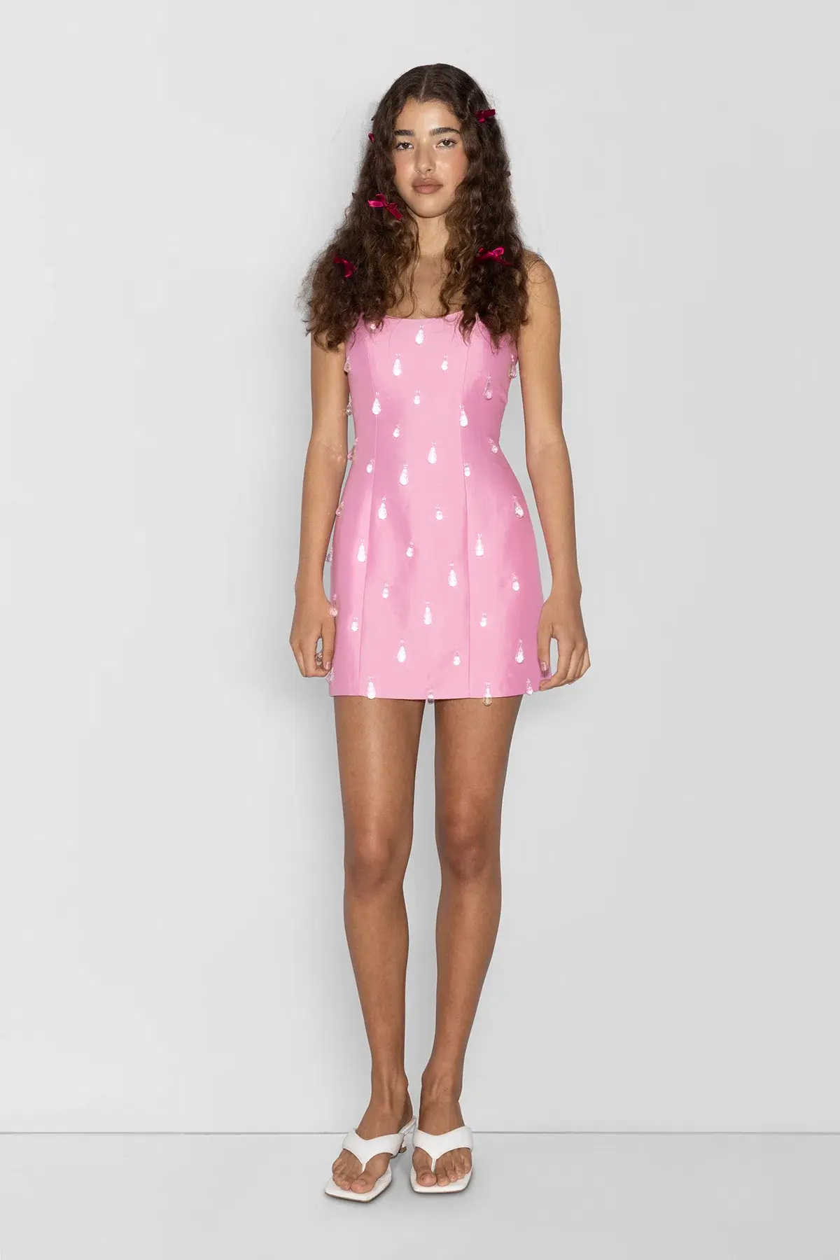 The Wolf Gang Luvia Beaded Mini Dress Floss Pink Size S / AU 8  - Image 1