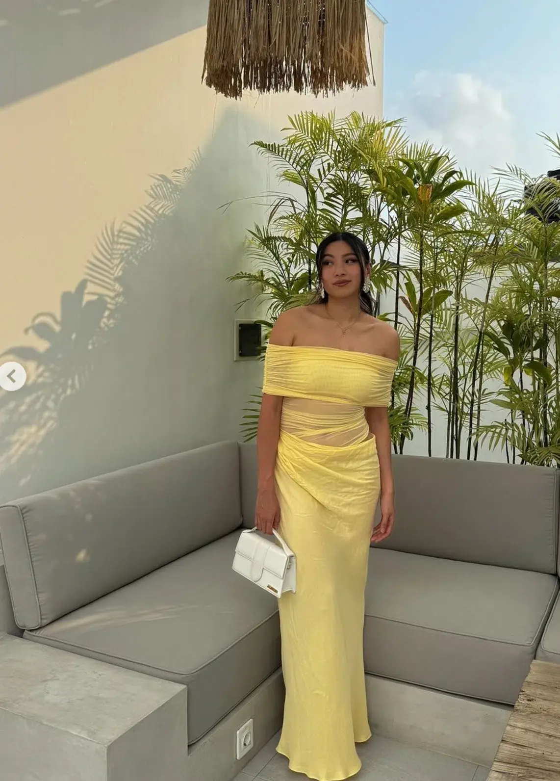 Benni Nico Off Shoulder Maxi Dress Butter Yellow Size 10 - Image 6
