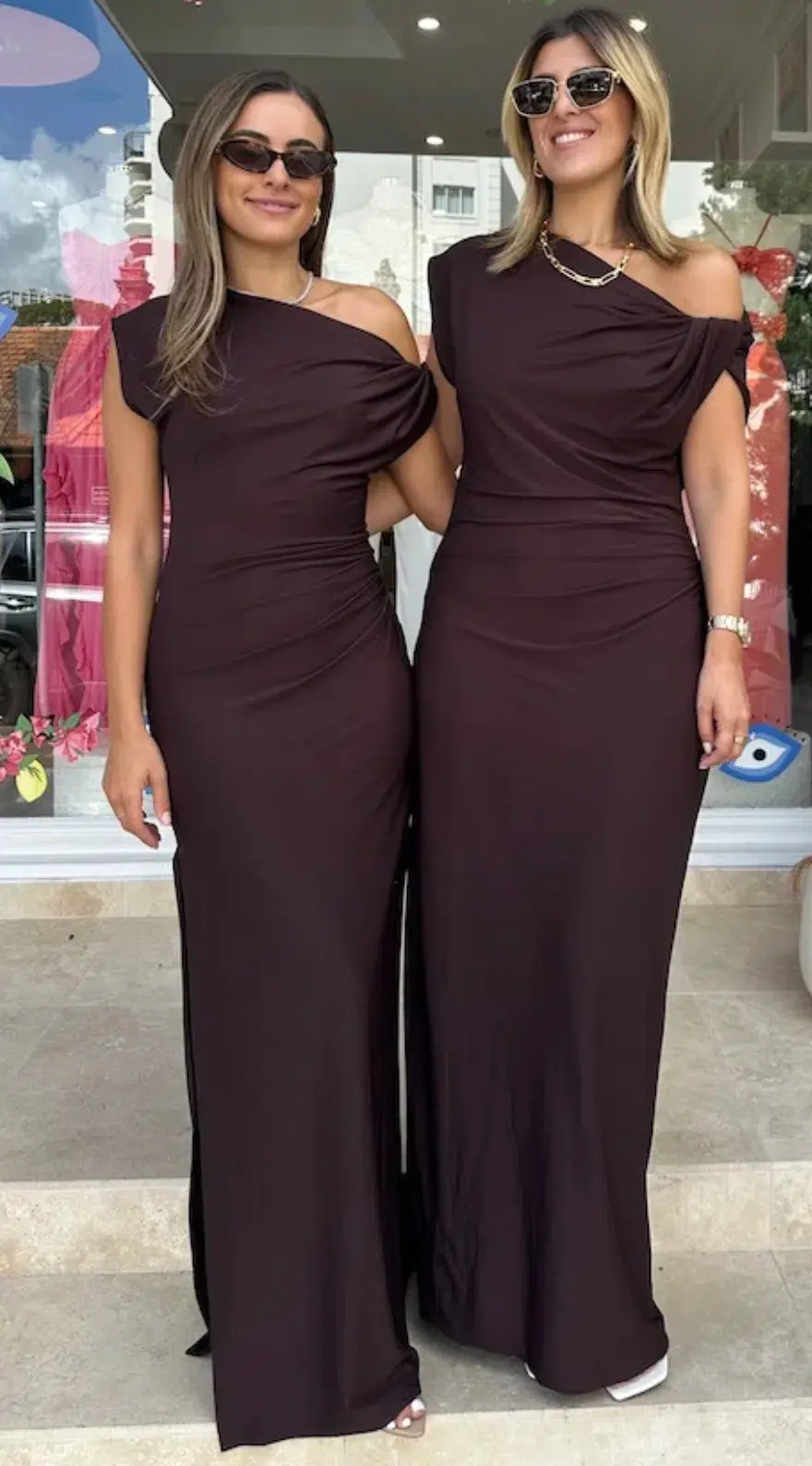 Camilla & Marc Annalise Maxi Dress Chocolate Brown Size 8 for rent on The Volte - main image