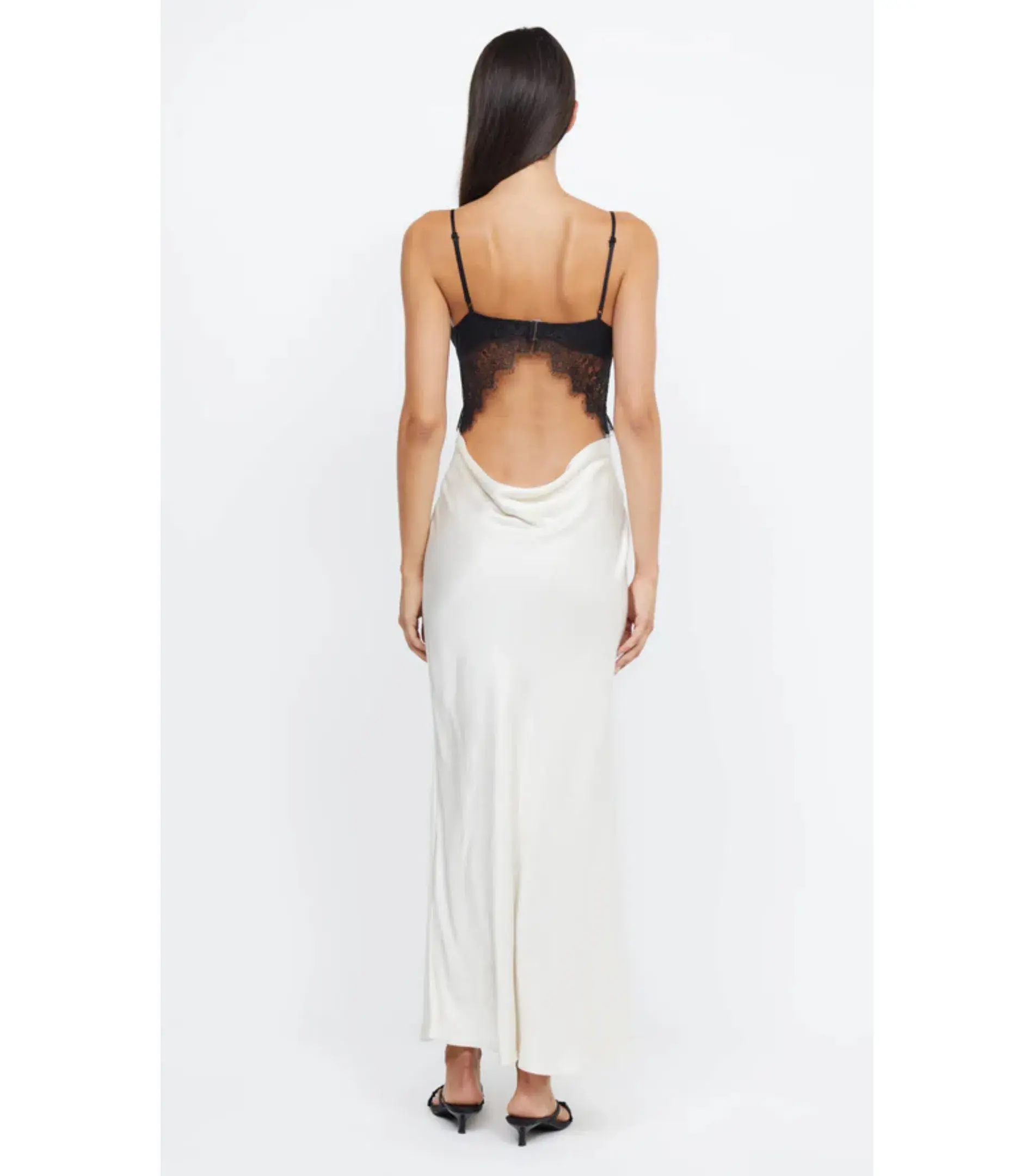 Bec & Bridge Emery Lace Maxi Dress Ivory/Black Size AU 6 - Image 8