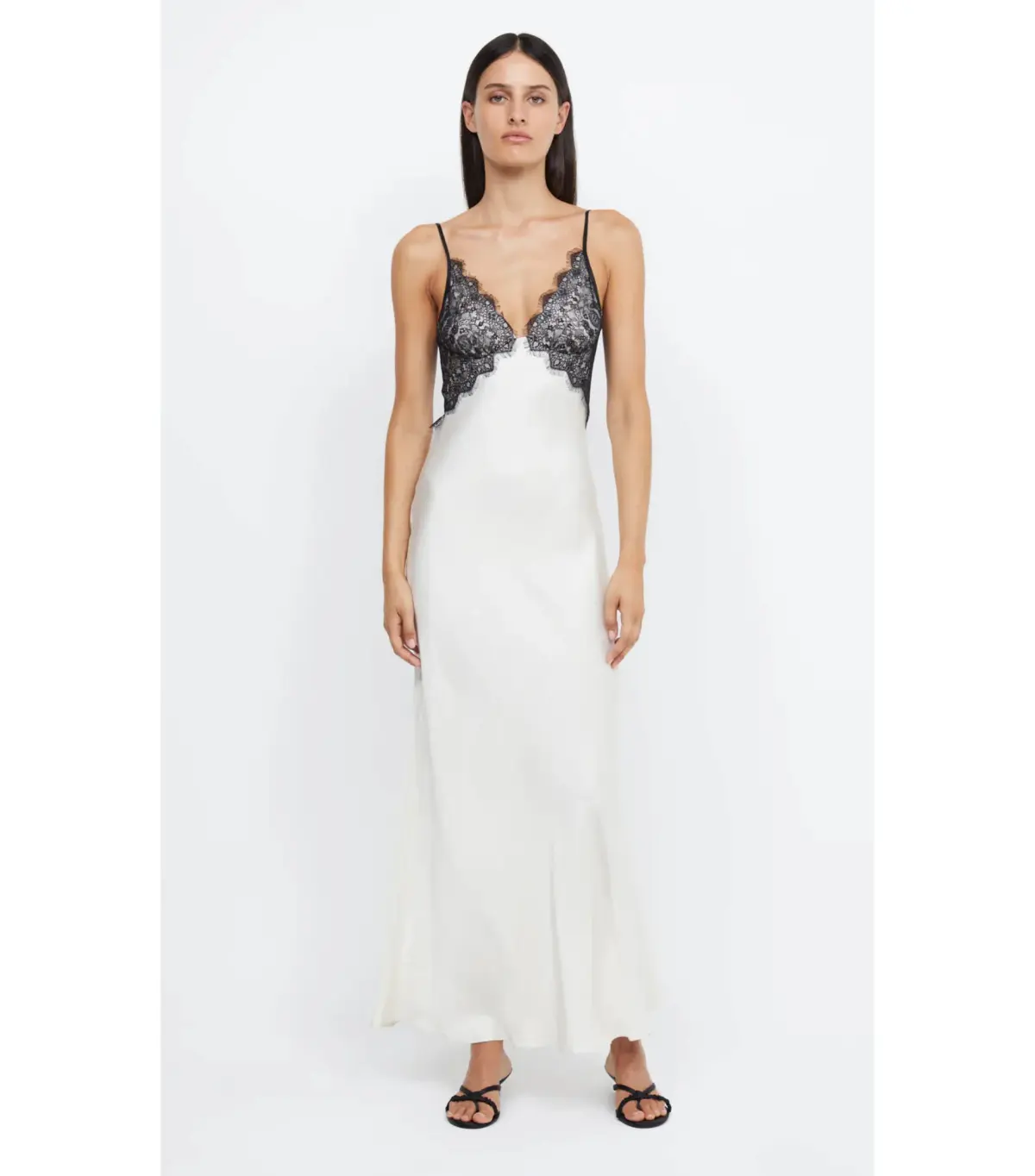 Bec & Bridge Emery Lace Maxi Dress Ivory/Black Size AU 6 - Image 7