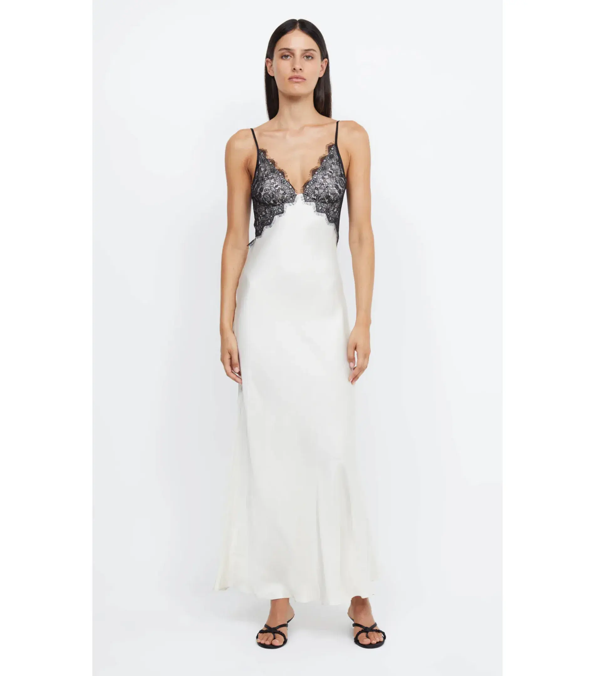 Bec & Bridge Emery Lace Maxi Dress Ivory/Black Size AU 6 - Image 7