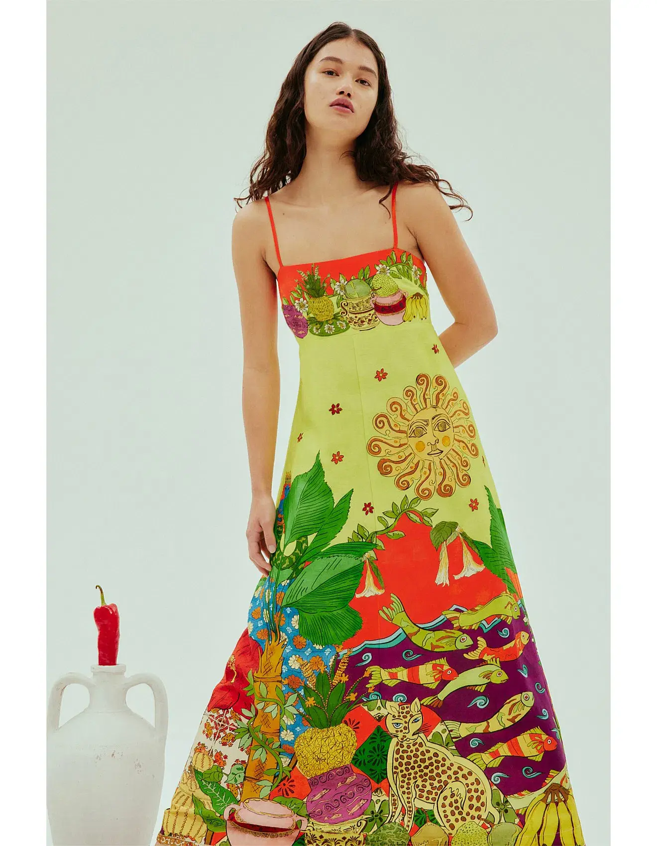 Alamais Tiger Day Dress Multi Size AU 6 - Image 5