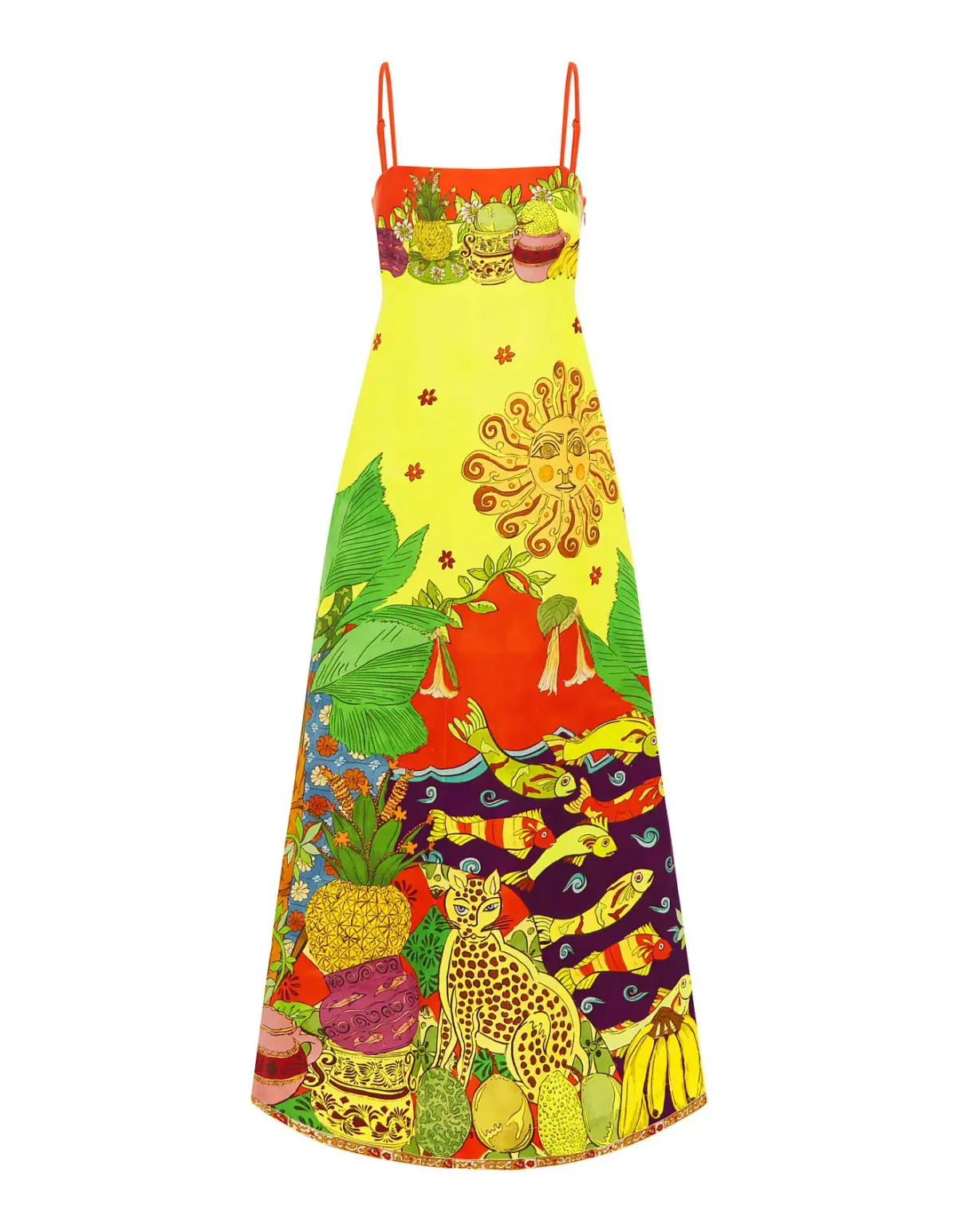 Alamais Tiger Day Dress Multi Size AU 6 - Image 3