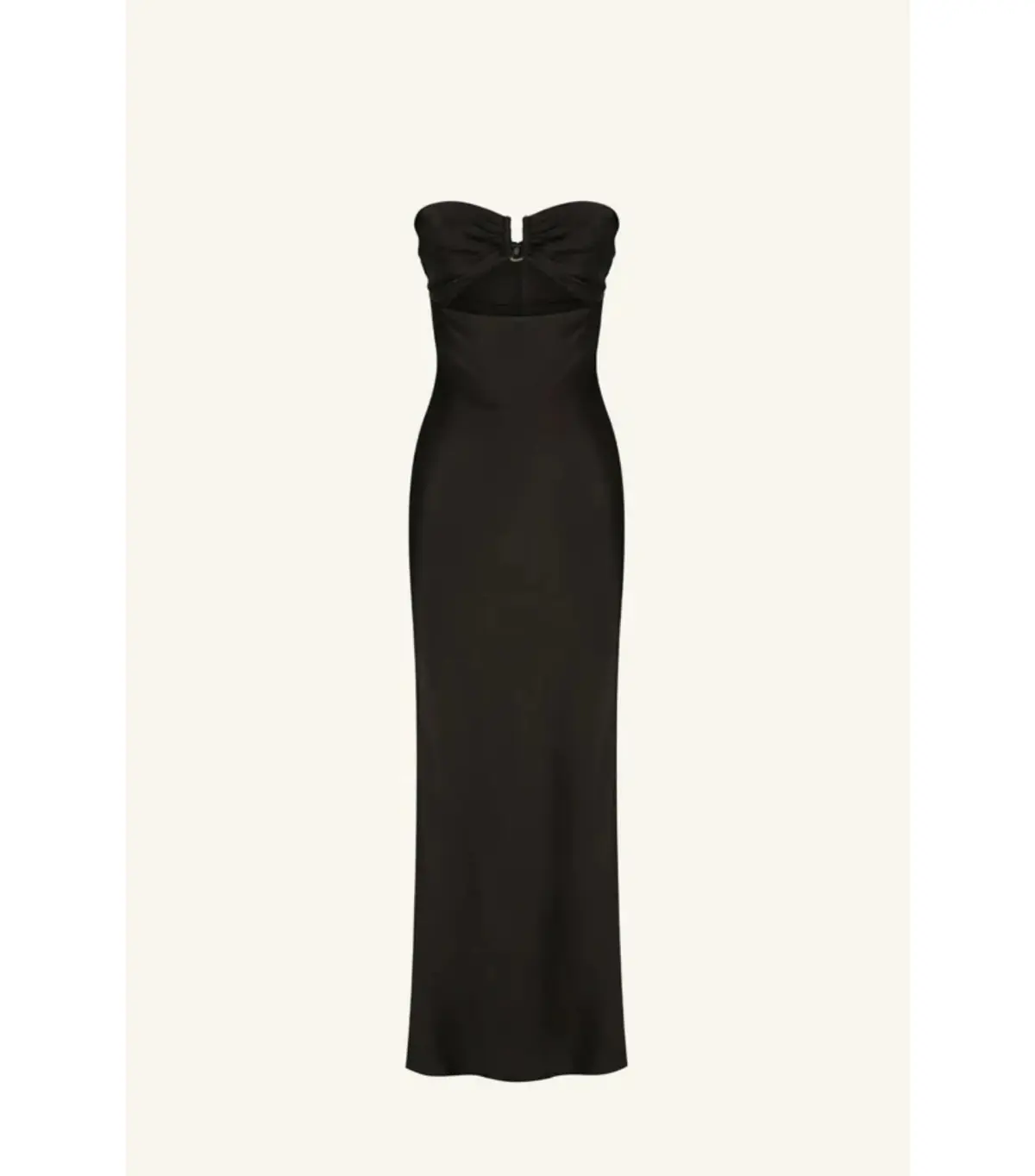 Shona Joy Camille Strapless Cut Out Midi Dress Black Size AU 8 - Image 6