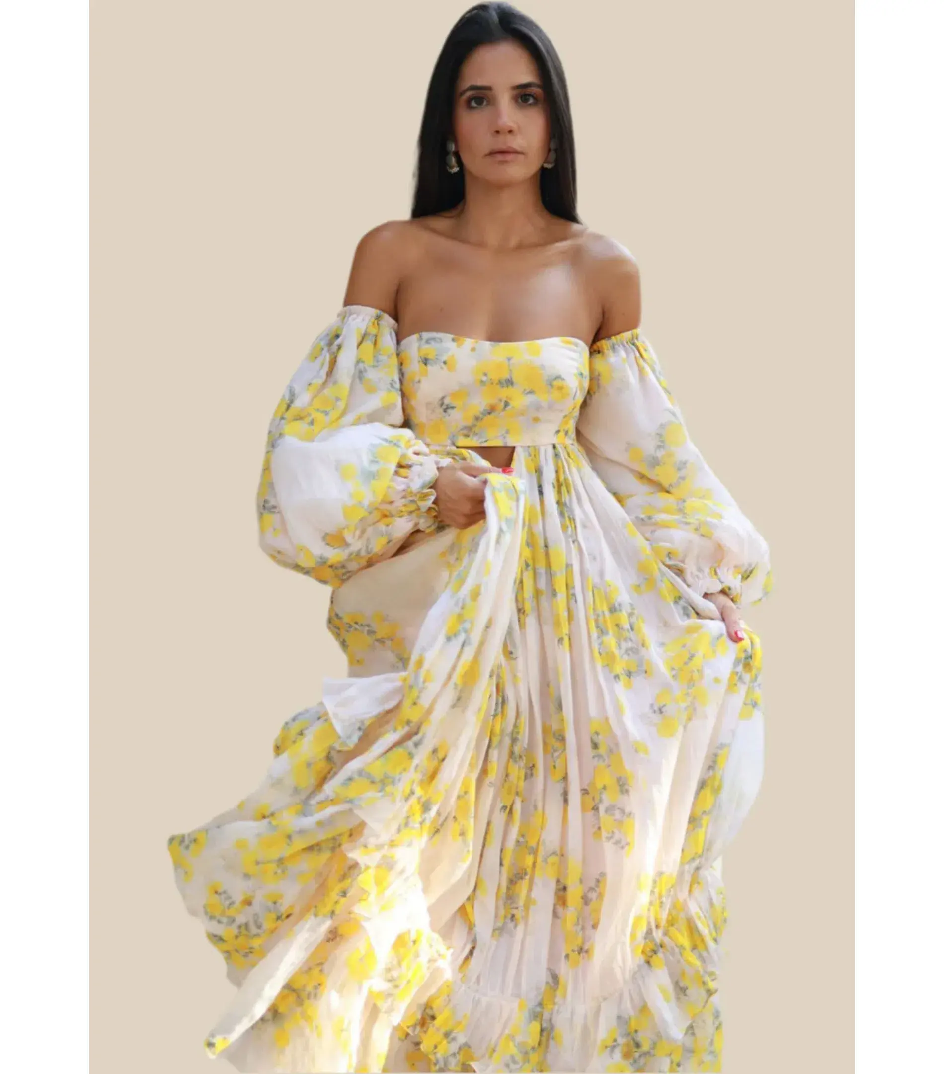 Rooh Collective Poppy Zephyr Maxi Dress Floral Size AU 8 - Image 2