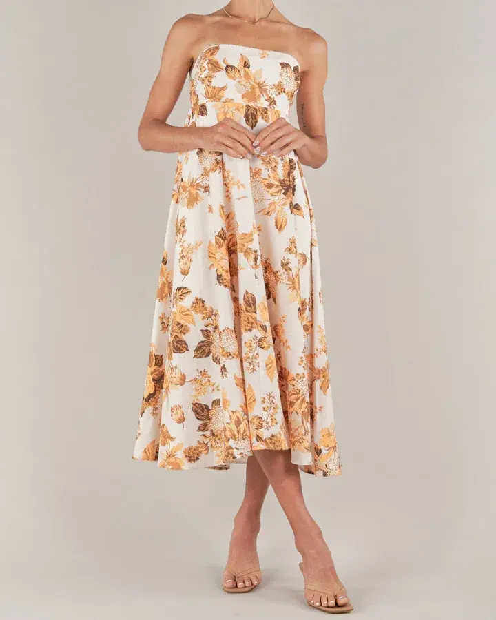 Amelius Saint Lucia Linen Maxi Dress size 6. - Image 1