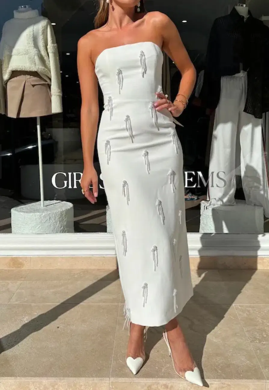 Odd Muse Embelished Midi Dress - Image 5