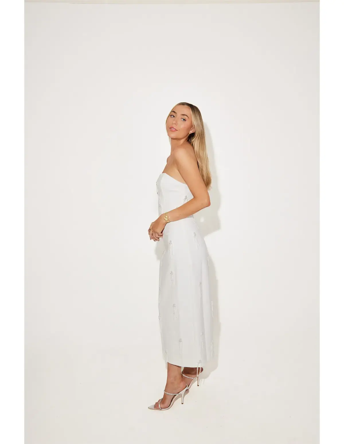 Odd Muse Embelished Midi Dress - Image 4