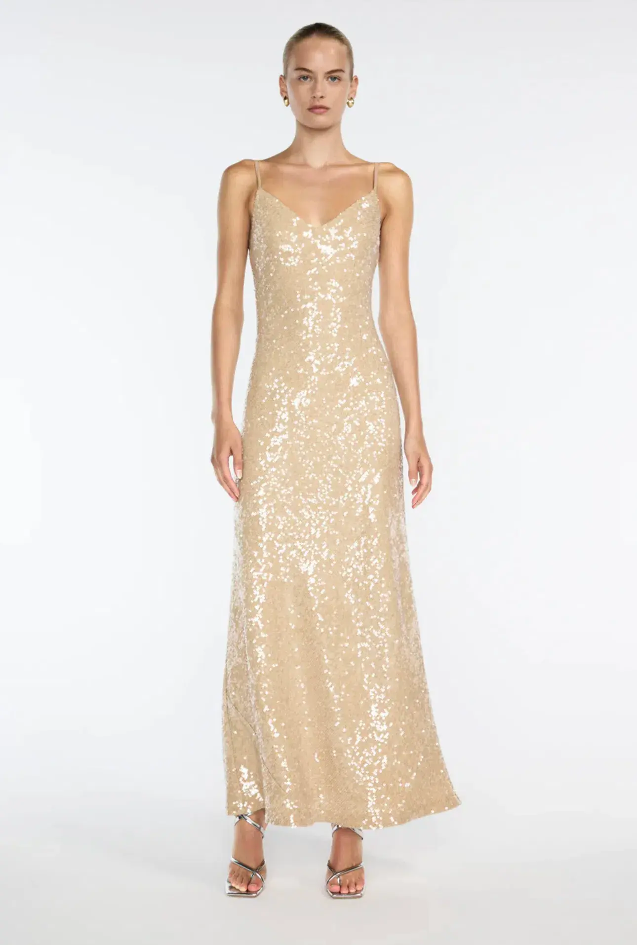 Manning Cartell Light Angles Slip Dress Gold Nude Size 10 - Image 1