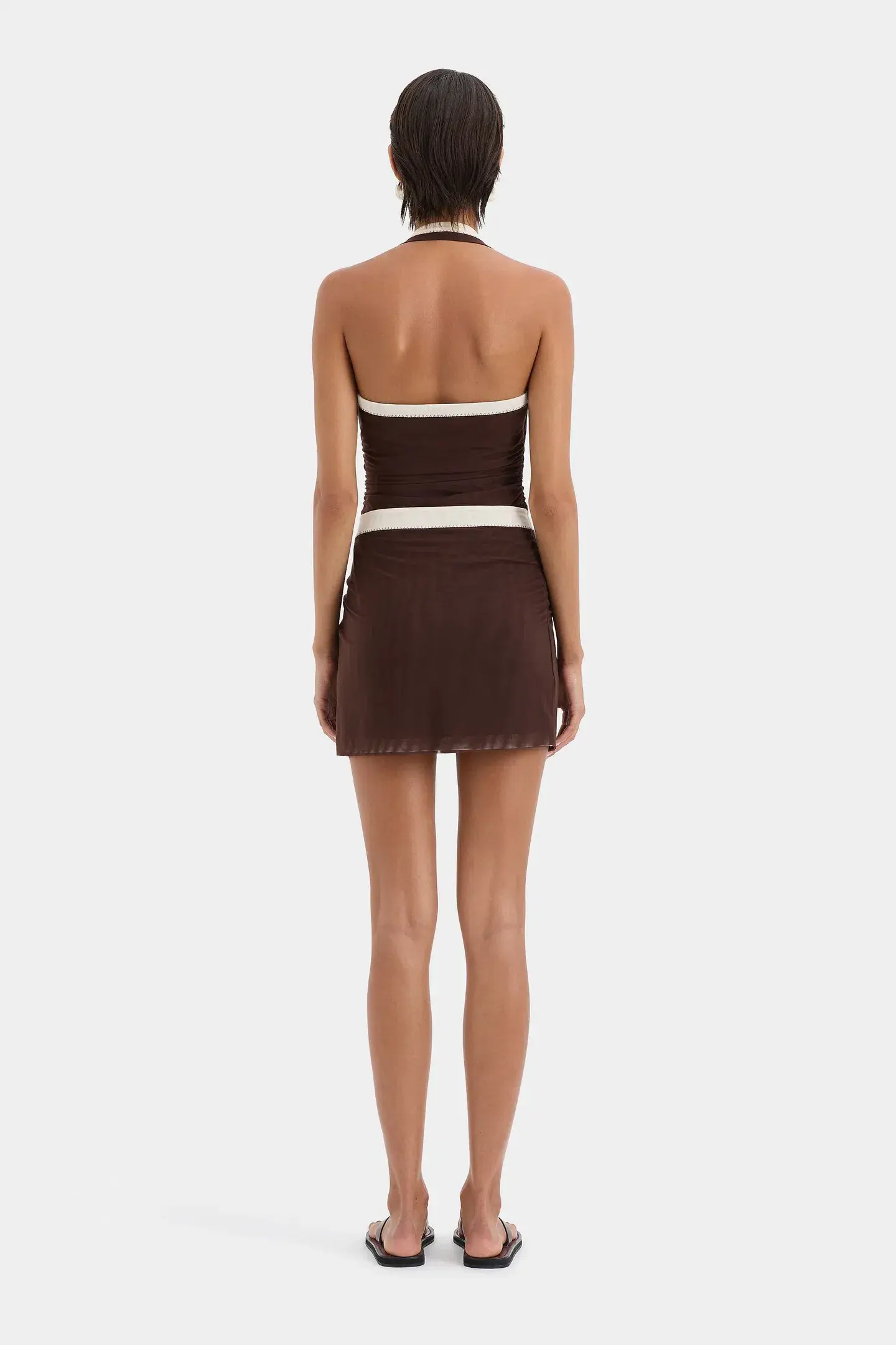 Sir The Label Jacques Mini Dress in Chocolate Size 2/Au 10 - Image 7
