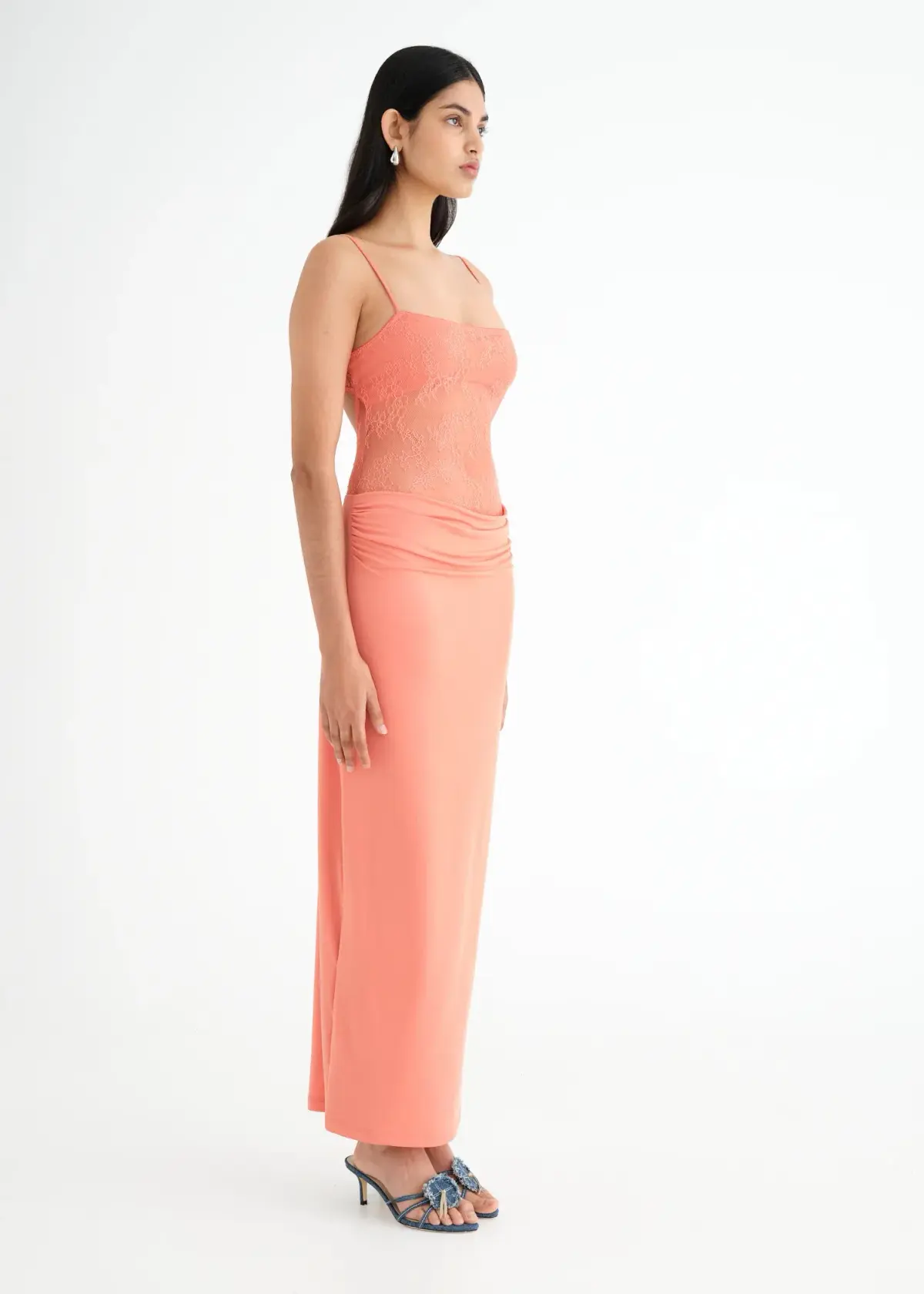 Benni Stefania Maxi Dress Grapefruit Size 6 - Image 2