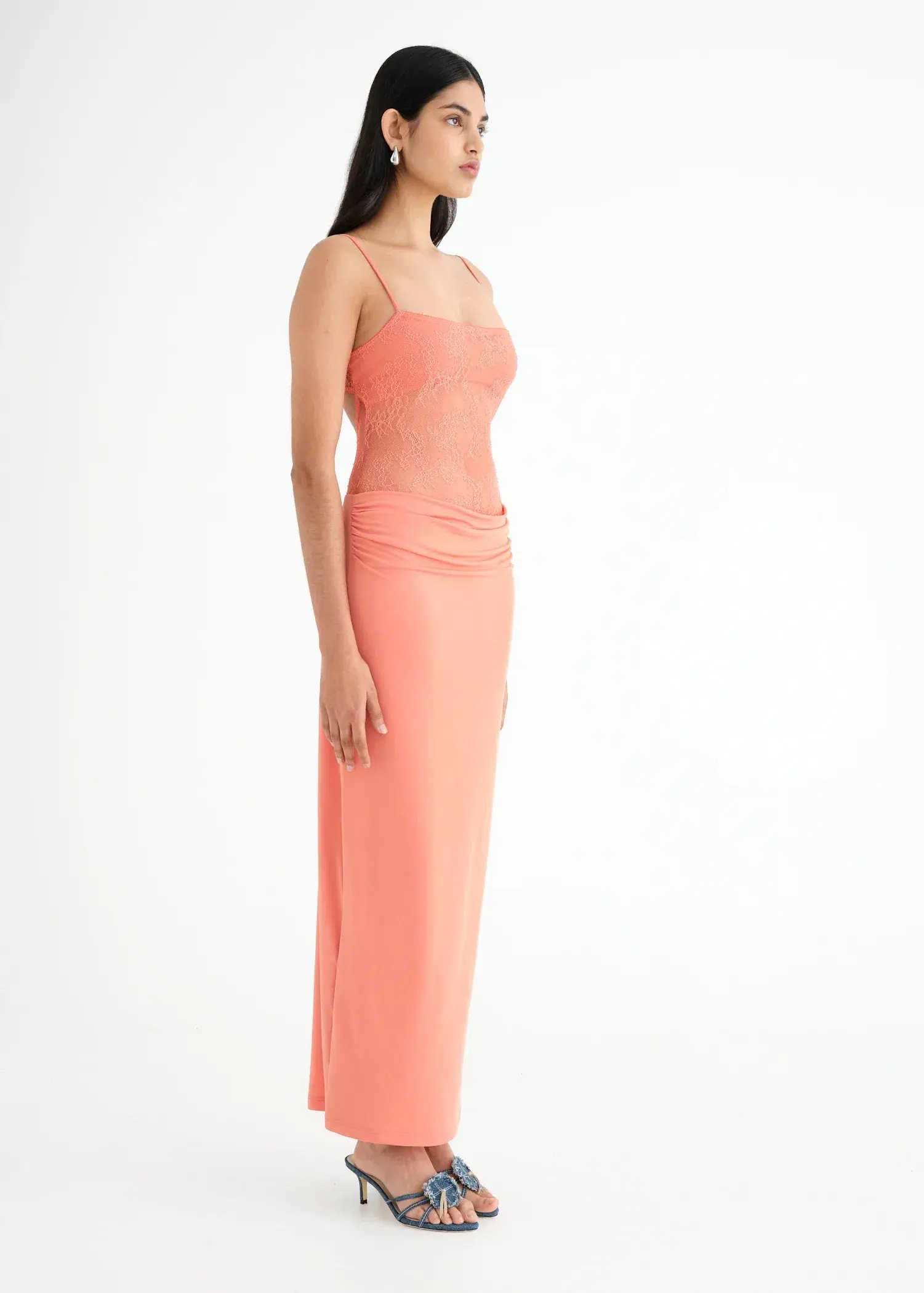 Benni Stefania Maxi Dress Grapefruit Size 6 - Image 2