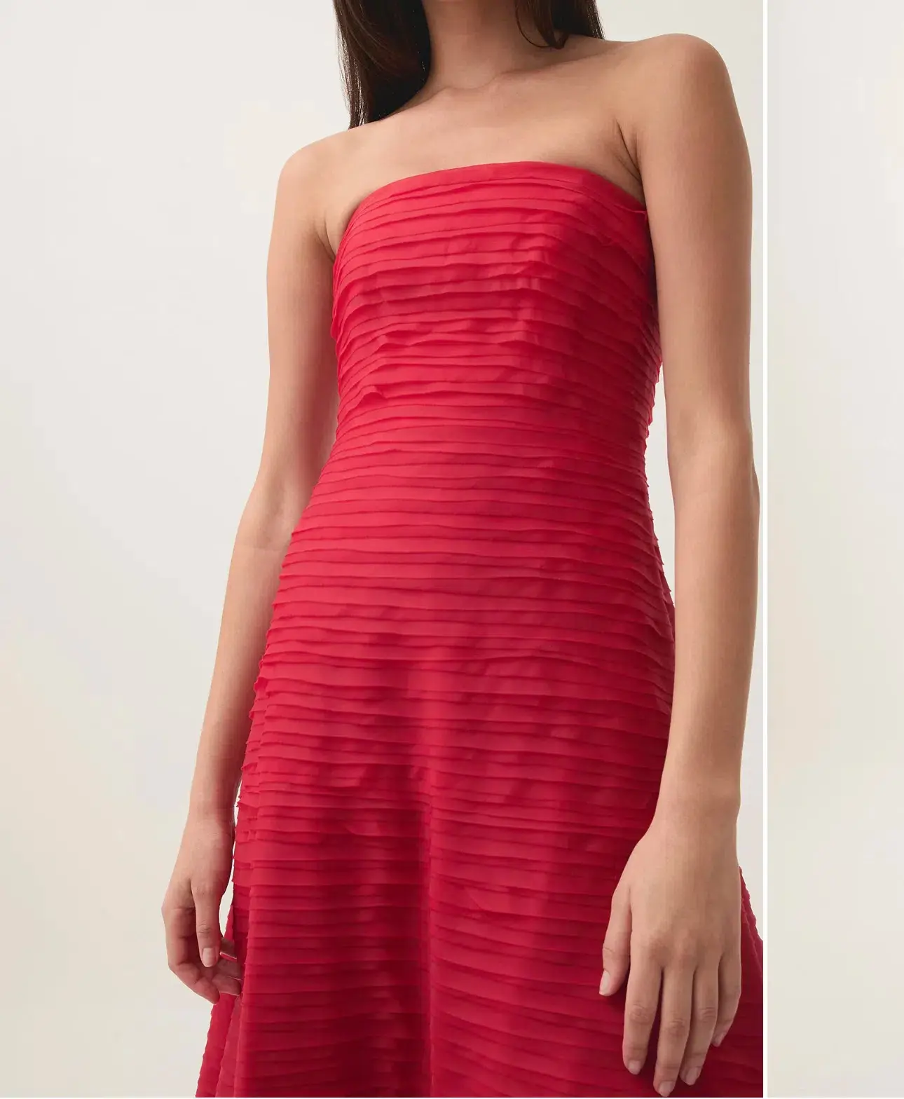 AJE Soundscape Dress in Red Size 8 - Image 2