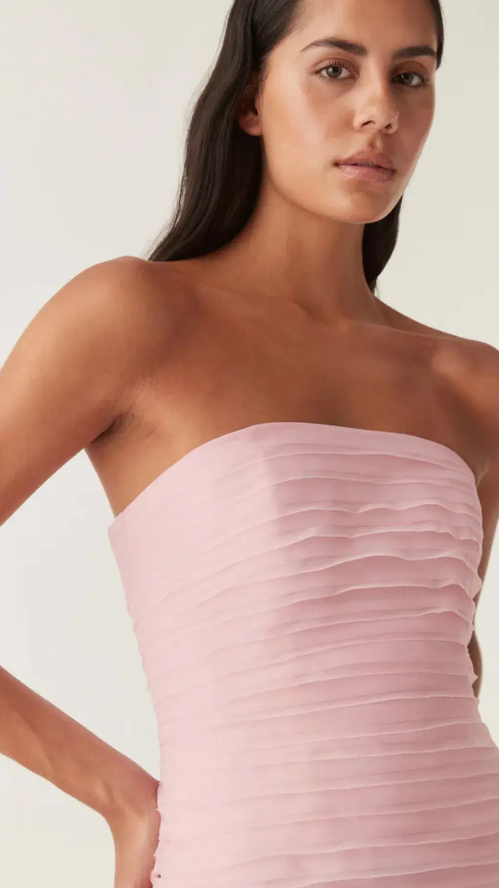 AJE Soundscape Dress in Pink Size 10 for rent on The Volte - main image