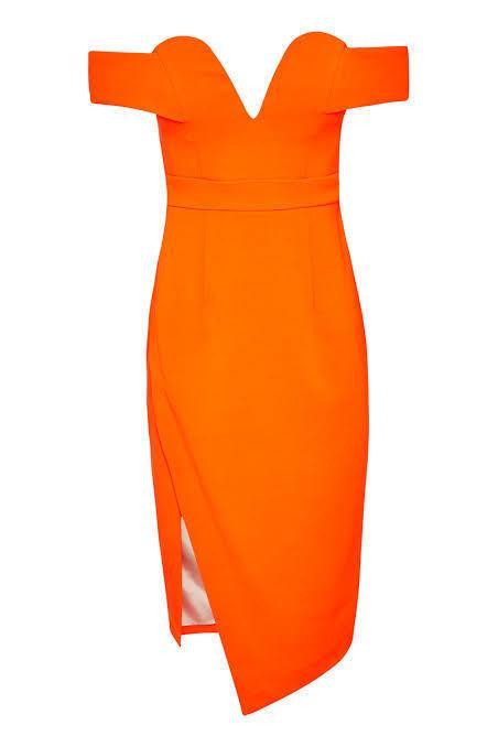 Sheike Diva Dress Orange Size 14 - Image 2