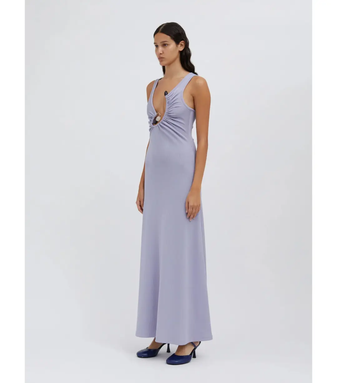Christopher Esber Spiral Crystal Tank Dress in Lavender Size AU 8 for rent on The Volte - main image