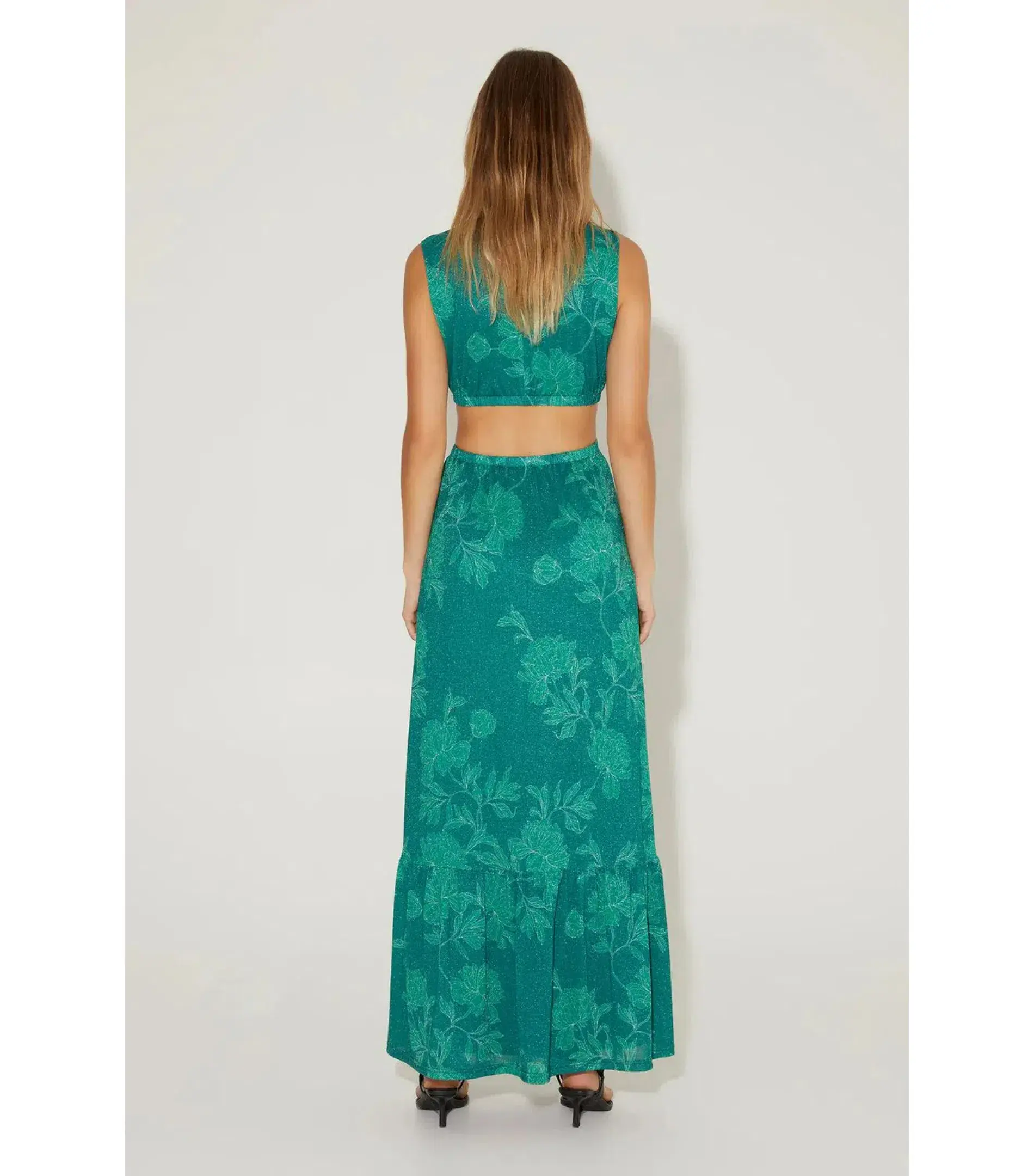 Hansen and Gretel Medusa Dress in Jade Floral Size XS / AU 6 - Image 3