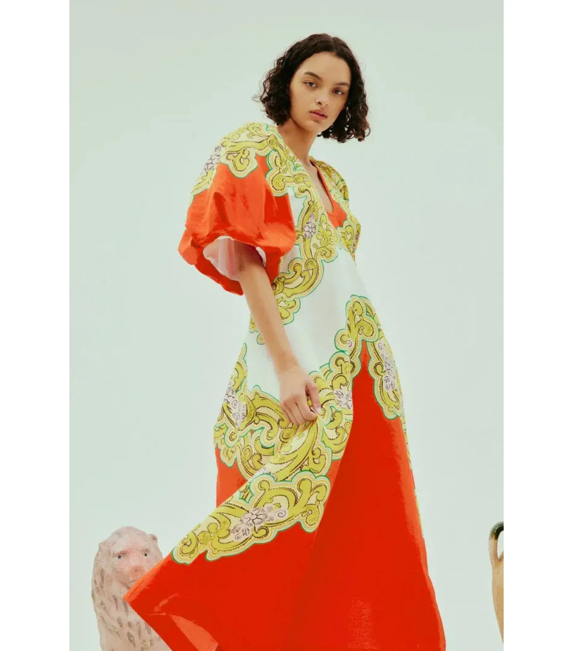 Alemais Sierra Midi Dress Multi Size AU 12 - Image 3