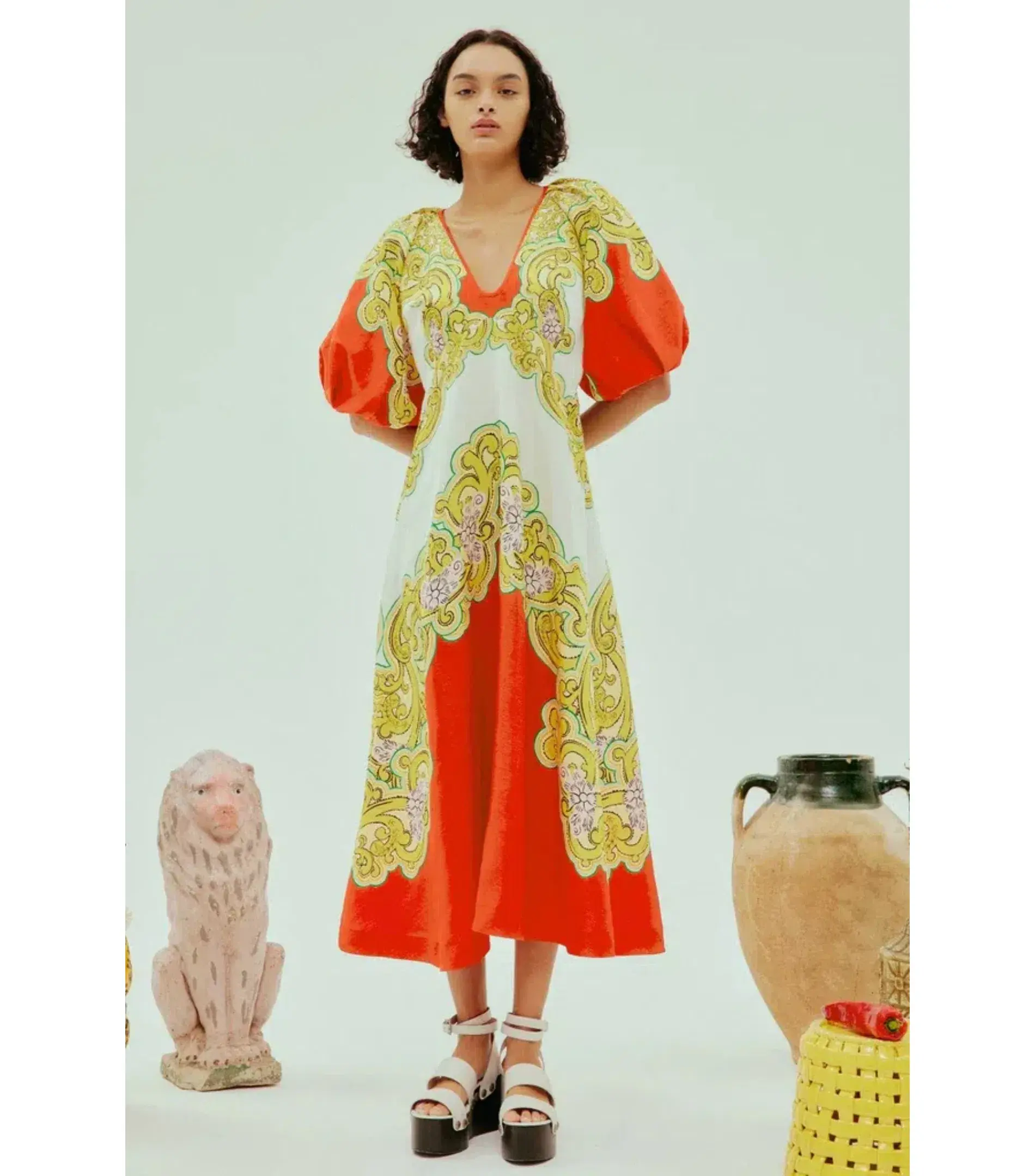 Alemais Sierra Midi Dress Multi Size AU 12 - Image 2